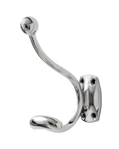 Single Hook Chrome Coat Hanger