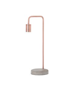 Copper Industrial Lamp With Stone Base