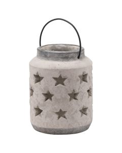 Bloomville Large Stone Star Lantern