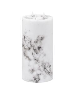 Luxe Collection Natural Glow 6x12 Marble Effect LED Candle