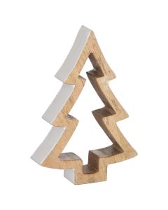 The Noel Collection Snowy Standing Wooden Tree