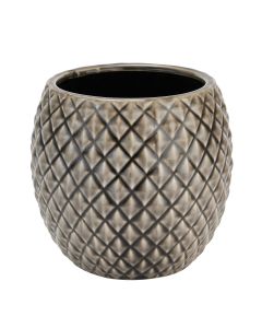 Seville Collection Grey Diamond Planter