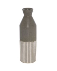 Mason Collection Grey Ceramic Ellipse Tall Vase