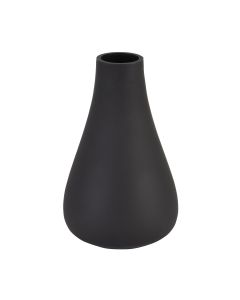 Black Tapered Glass Vase