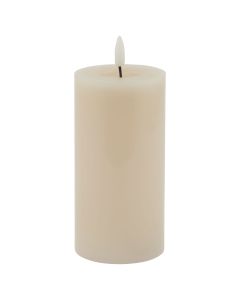 Luxe Collection Melt Effect 3x6 Taupe LED Wax Candle