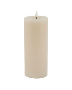 Luxe Collection Melt Effect 3.5x9 Taupe LED Wax Candle