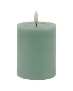 Luxe Collection Melt Effect 3x4 Sage LED Wax Candle