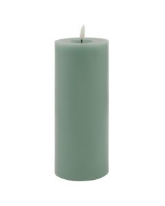 Luxe Collection Melt Effect 3.5x9 Sage LED Wax Candle