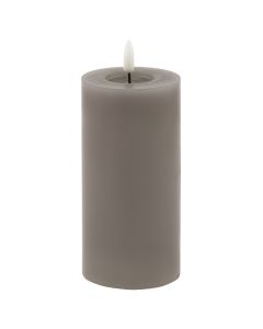 Luxe Collection Melt Effect 3x6 Grey LED Wax Candle