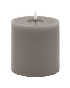 Luxe Collection Melt Effect 5x5 Grey LED Wax Candle