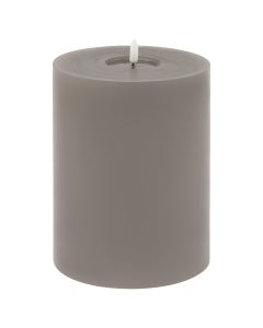 Luxe Collection Melt Effect 6x8 Grey LED Wax Candle