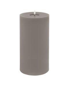 Luxe Collection Melt Effect 6x12 Grey LED Wax Candle