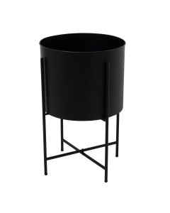 Large Matt Black Planter On Frame