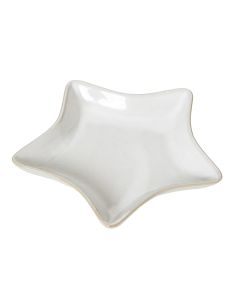 Medium White Ceramic Star Dish