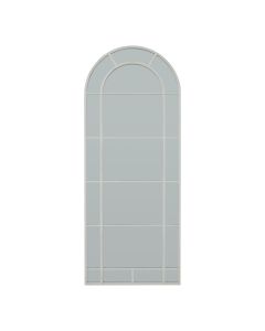 White Large Arched Window Mirror