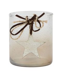 Coffee Ombre Collection Candle Holder Votive With Star