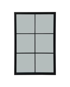 Black Wood XL Window Mirror