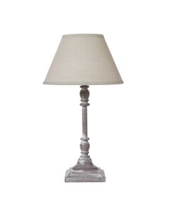 Antia Stem Table Lamp With Linen Shade