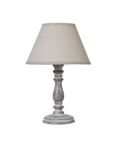 Setia Column Table Tamp With Linen Shade