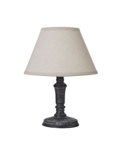 Palmyra Column Table Tamp With Linen Shade