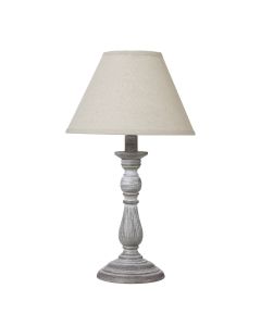 Augusta Column Table Lamp With Linen Shade