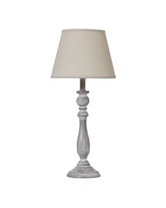 Dunum Column Table Lamp With Linen Shade