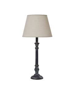 Isca Stem Table Lamp With Linen Shade