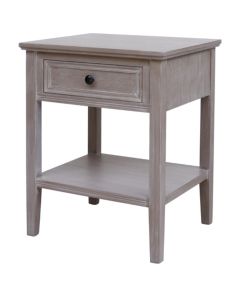 The Serene Collection One Drawer Side Table